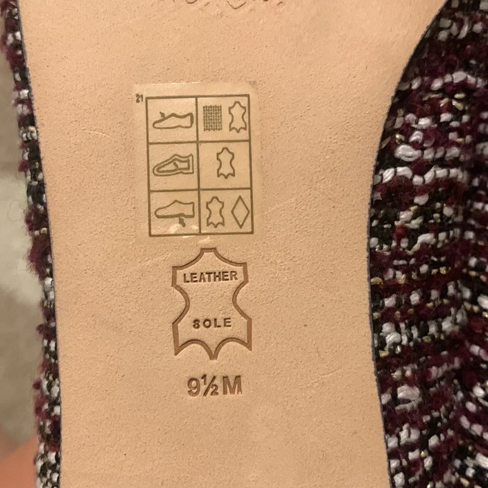 Tory Burch, Mini Benton Charm Loafer Tweed, New Claret Multi, US 9.5